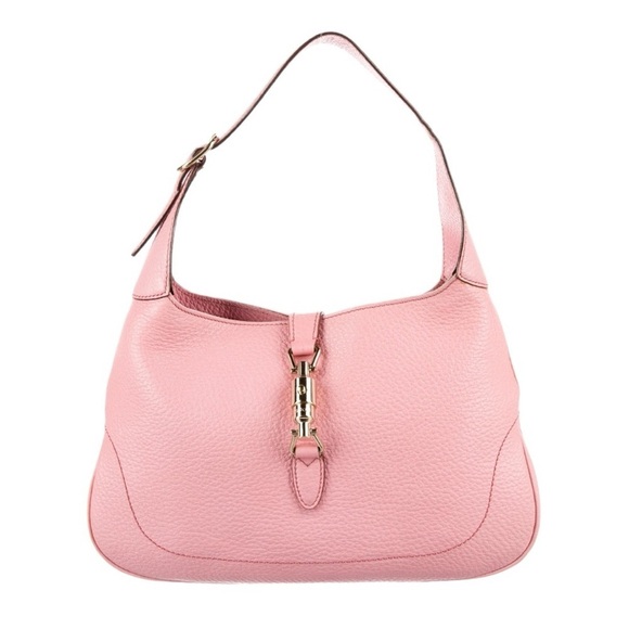 Gucci | Small Leather Gucci Jackie Shoulder Bag - Pink - Picture 1 of 12